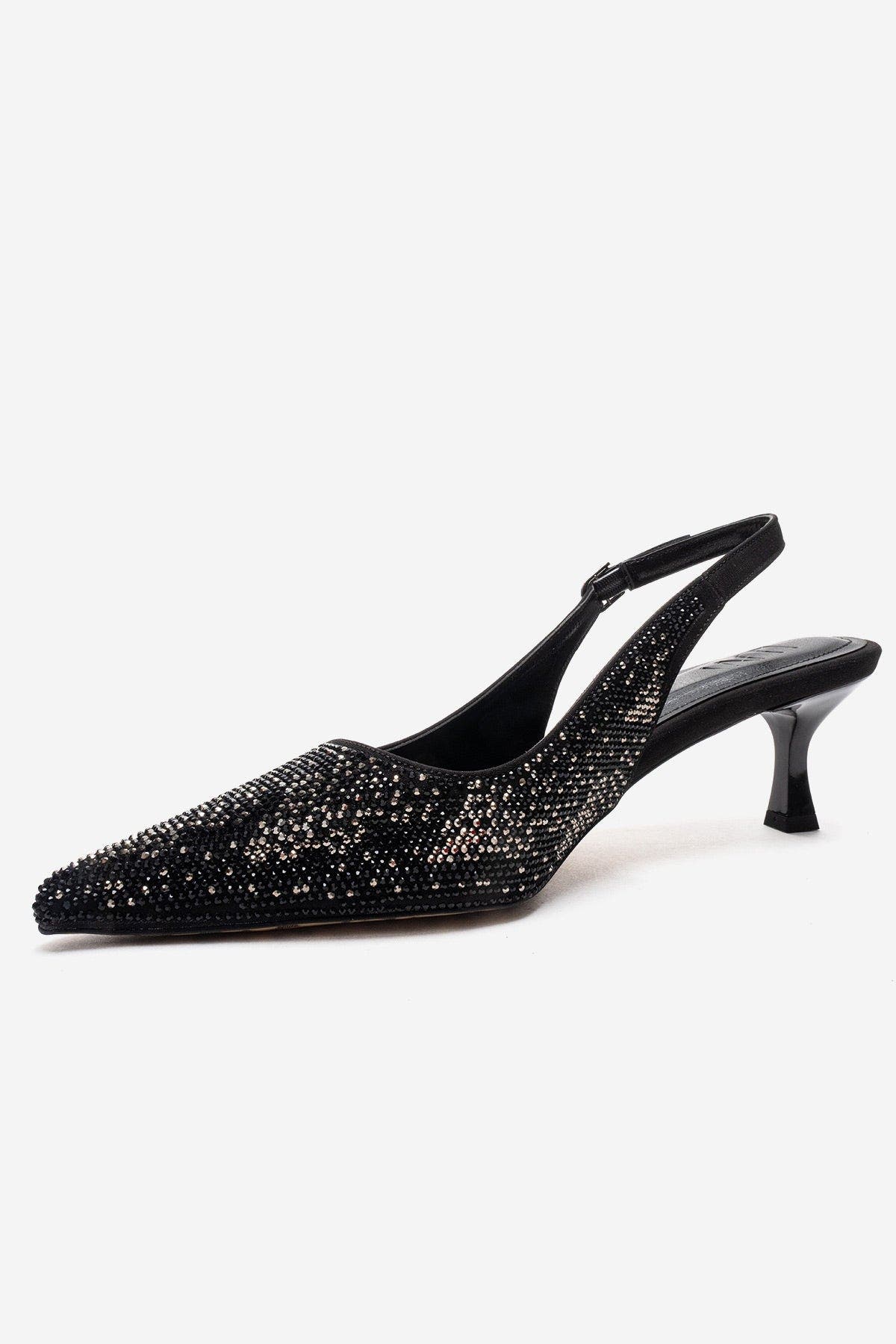 Prologue Shoes Nella Embellished Slingback Pointed Toe Pump, Alternate, color, Black