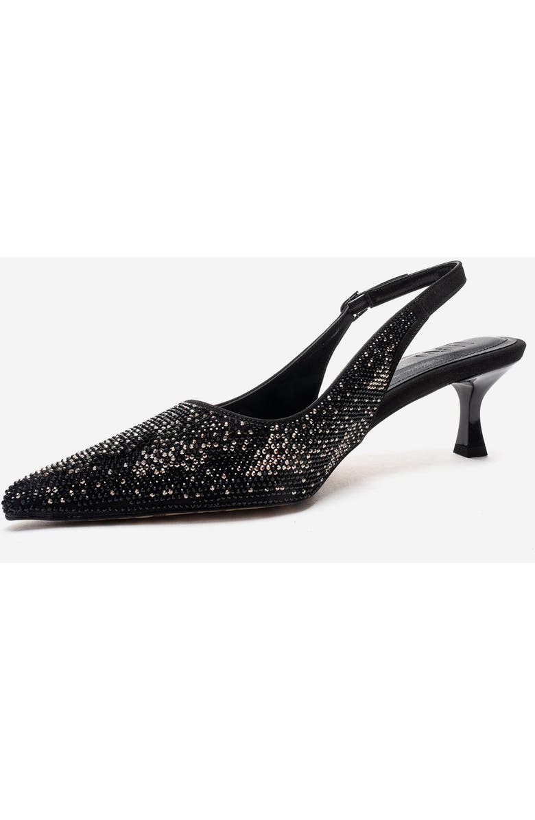 Prologue Shoes Nella Embellished Slingback Pointed Toe Pump, Alternate, color, Black