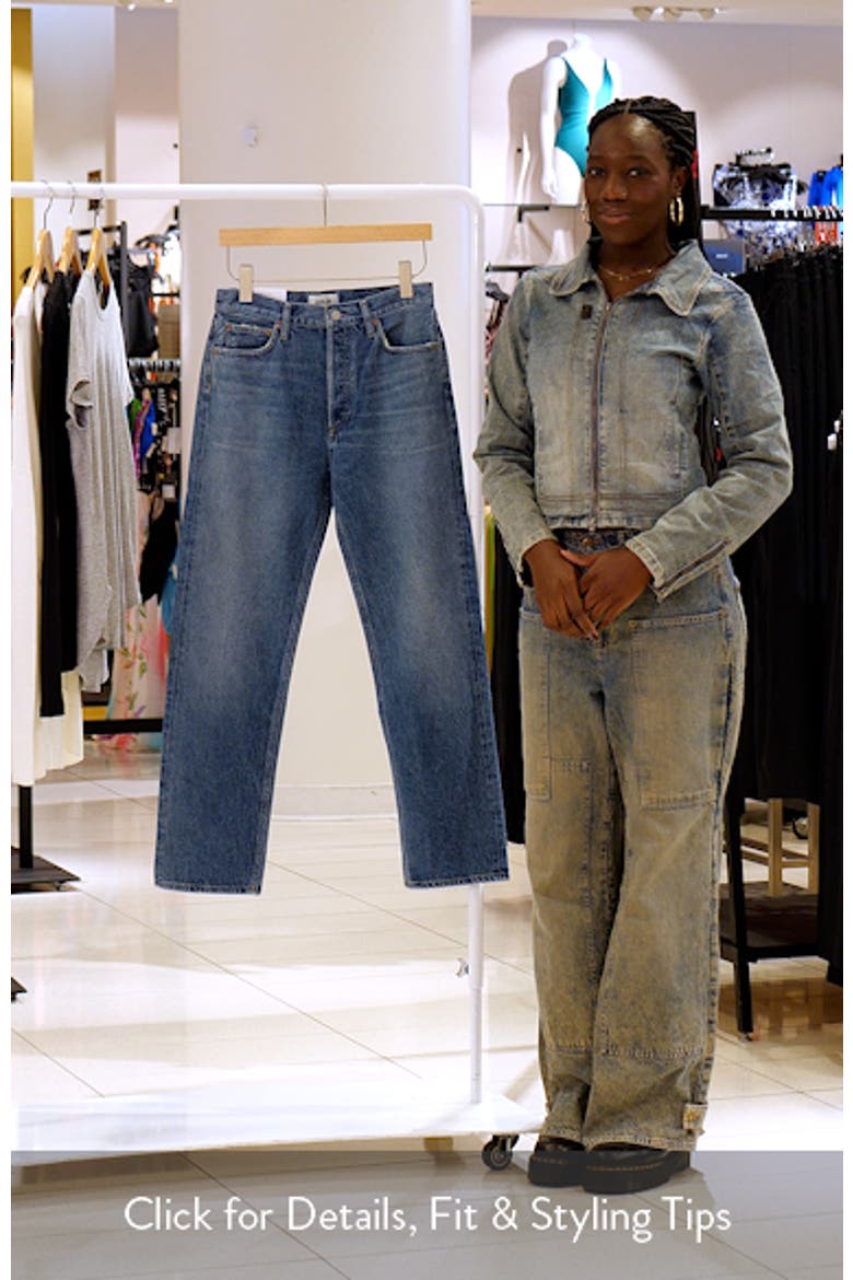 '90s Pinch High Waist Straight Leg Jeans video