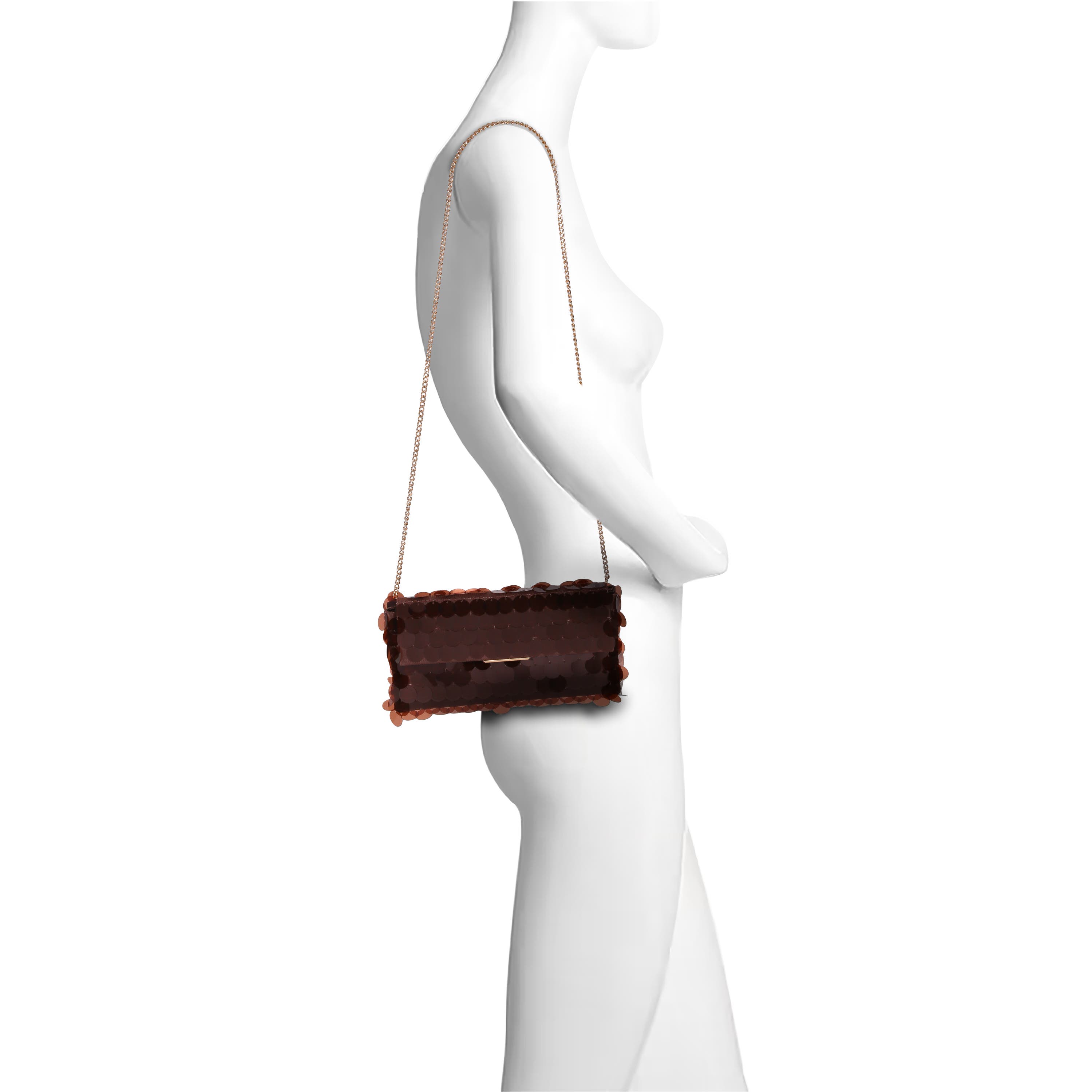 Kit Payette Sequin Envelope Clutch, Alternate, color, Brown