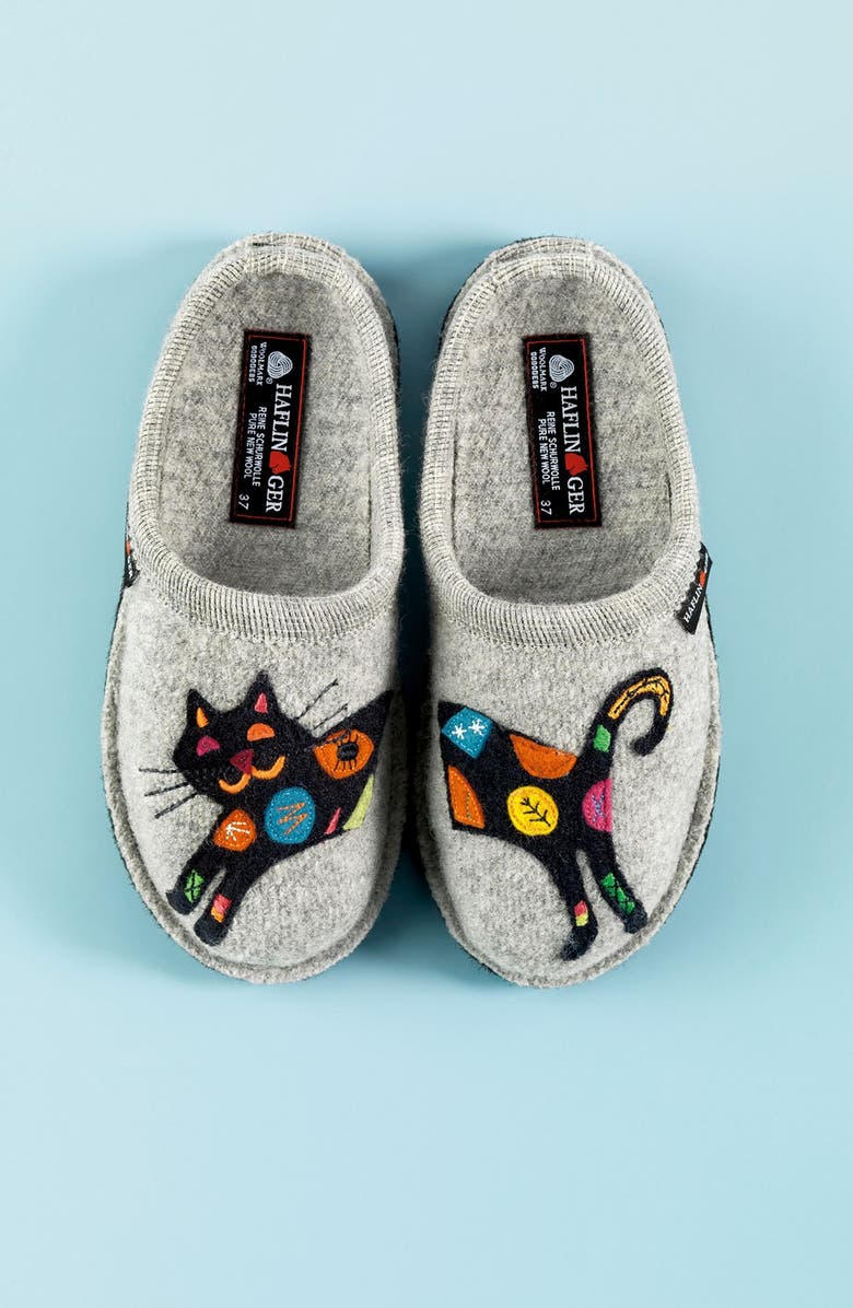 Haflinger 'Cat' Slipper, Alternate, color,