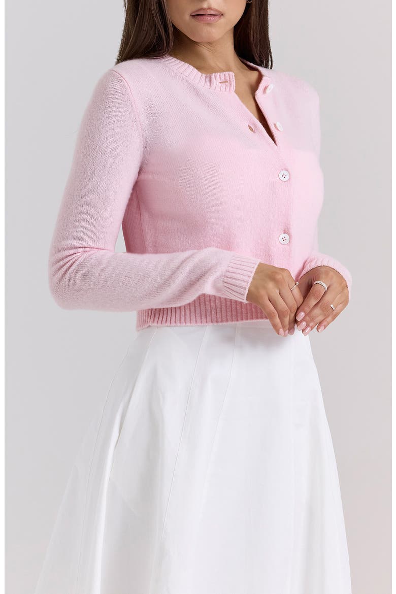 Alliana Wool Cardigan, Alternate, color, ICY PINK