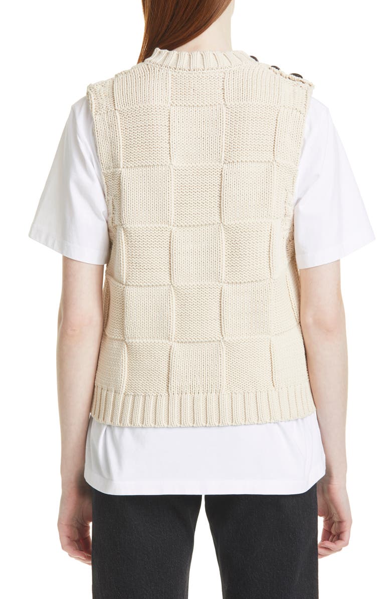 Ganni Intarsia Sweater Vest, Alternate, color,