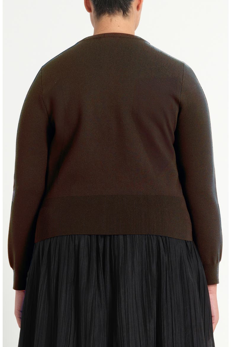 Jasmine Cardigan, Alternate, color, CHOCOLATE