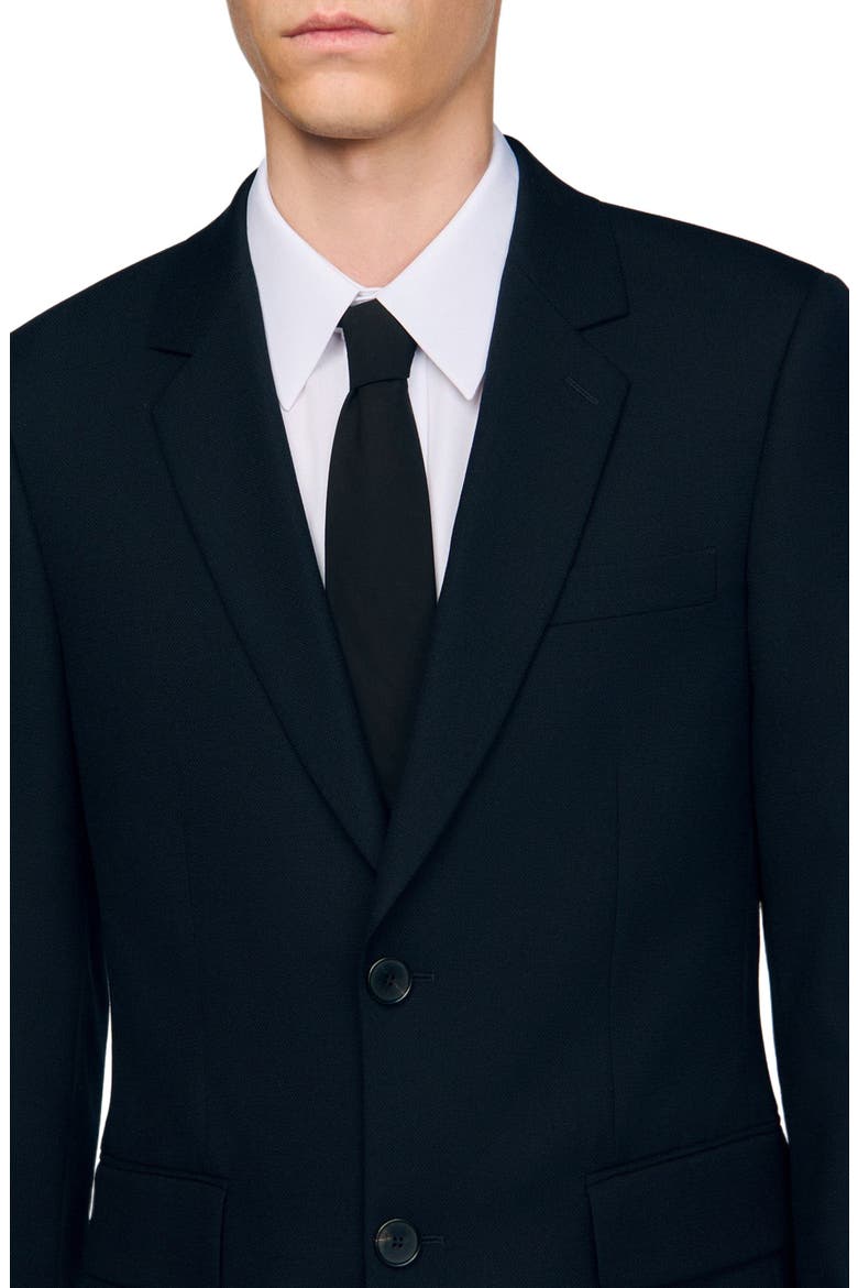 Wool suit jacket, Alternate, color, Navy blue