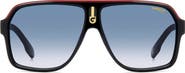 Carrera Eyewear 62mm Oversize Gradient Rectangular Sunglasses