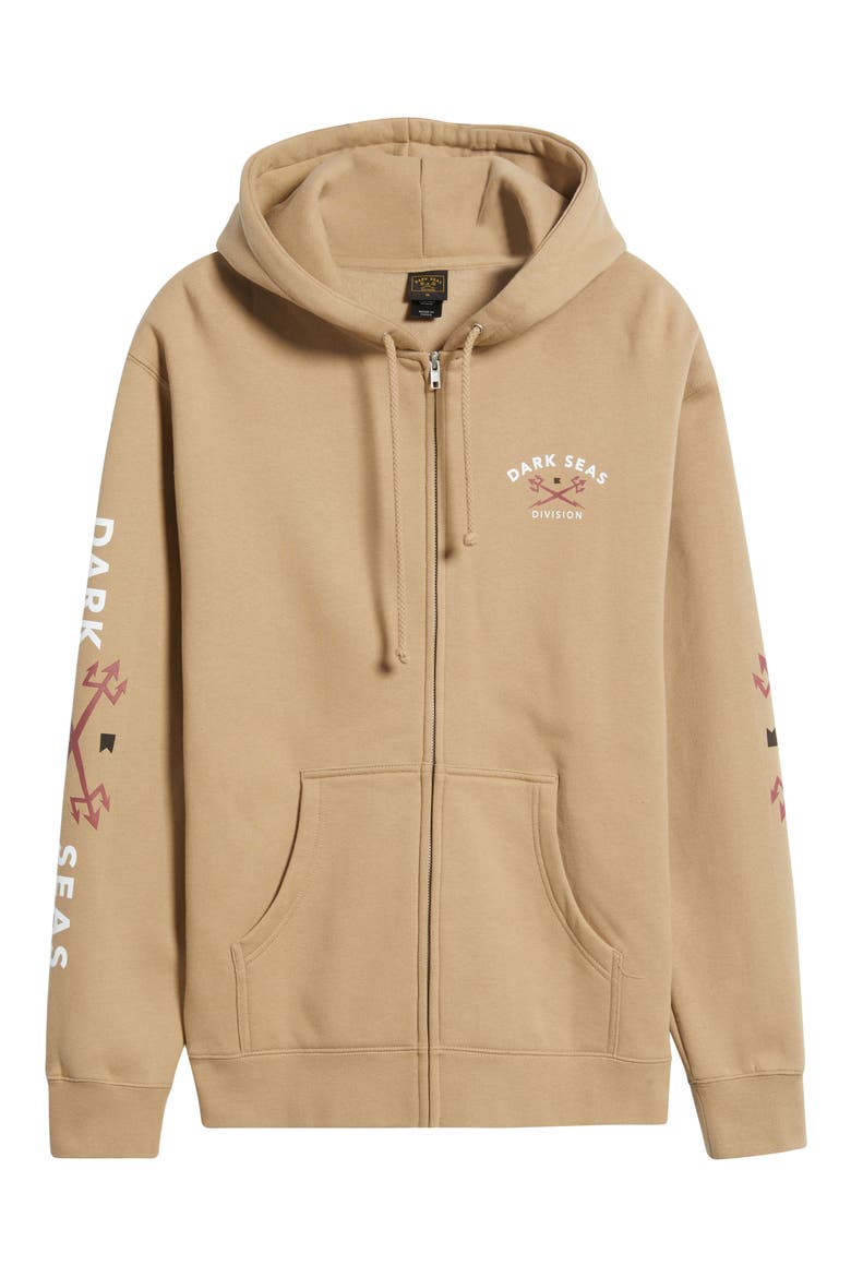 Headmaster III Zip Fleece Hoodie, Alternate, color, SANDSTONE