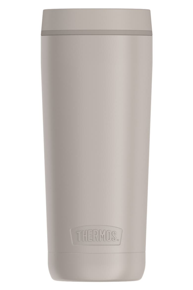 18-Ounce Vacuum Insulated Stainless Steel Travel Tumbler, Main, color, SANDSTONE