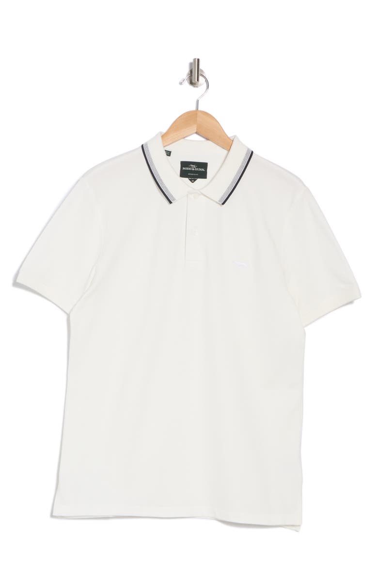 Rodd & Gunn Gowerville Tipped Polo, Alternate, color, White