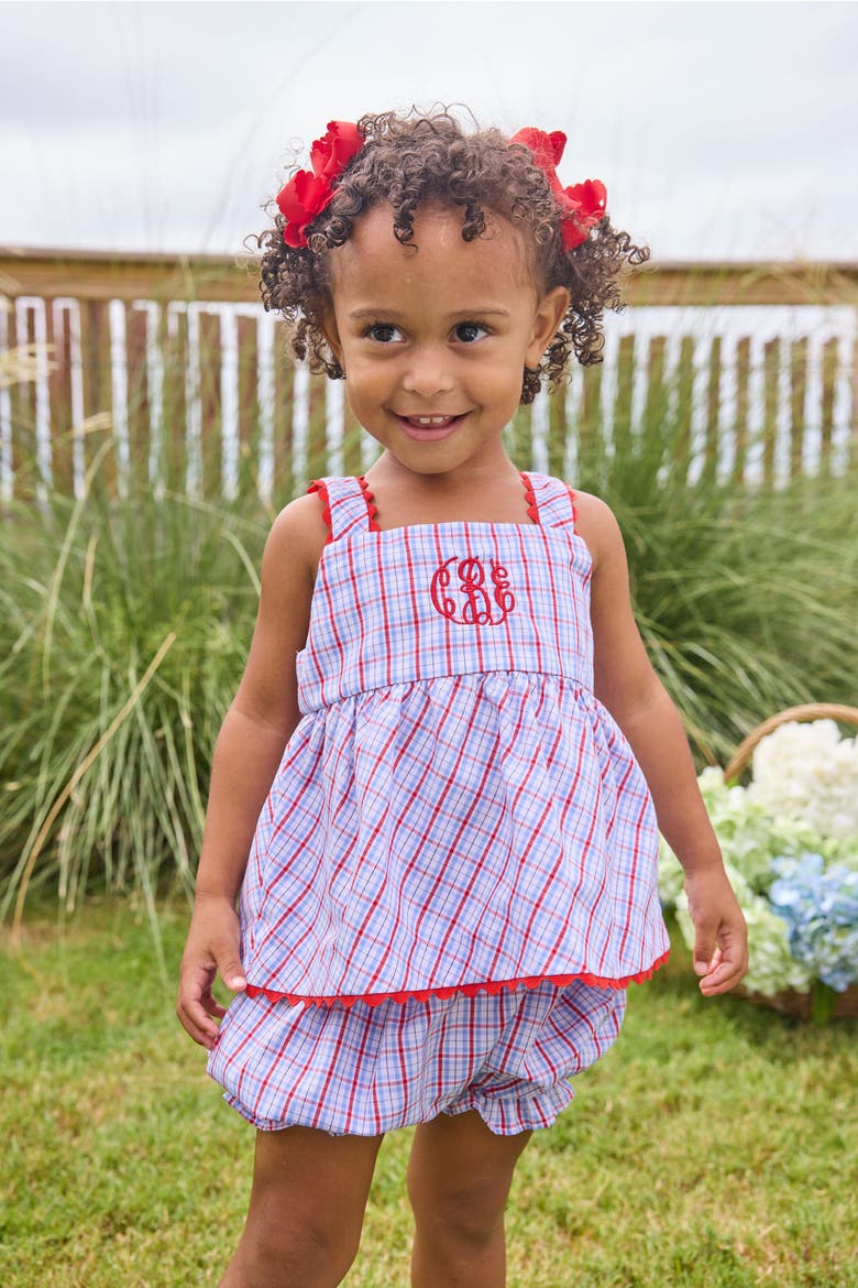 Kids' Evie Bloomer Set Blend, Alternate, color, Patriotic Plaid