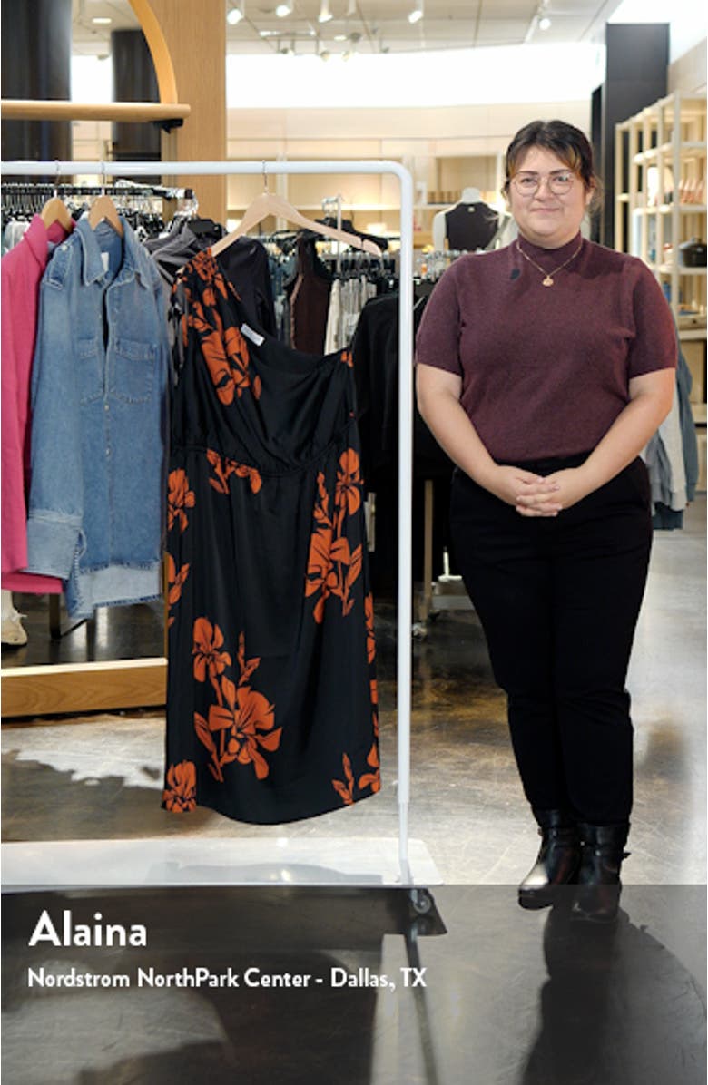 Morocco Blooms One-Shoulder Midi Dress, sales video thumbnail