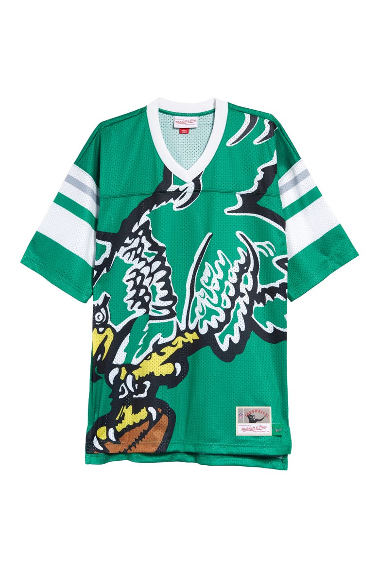 Kids' NFL Big Face V-Neck Mesh Jersey, Main, color, EAGLES