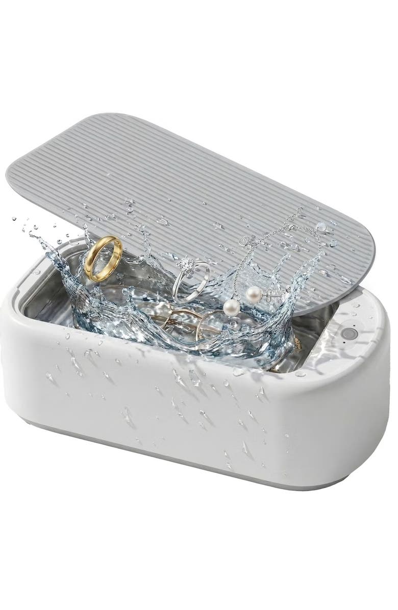 Luminuxe Compact Ultrasonic Jewelry Cleaner Deep Cleaning Machine, Main, color, 
