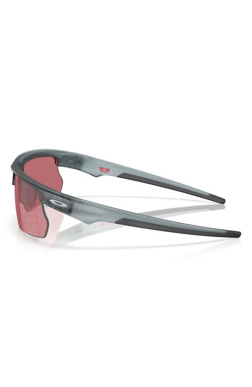 Shop Oakley Bisphera 68mm Prizm™ Gradient Oversize Rectangular Sunglasses In Matte Crystal Black