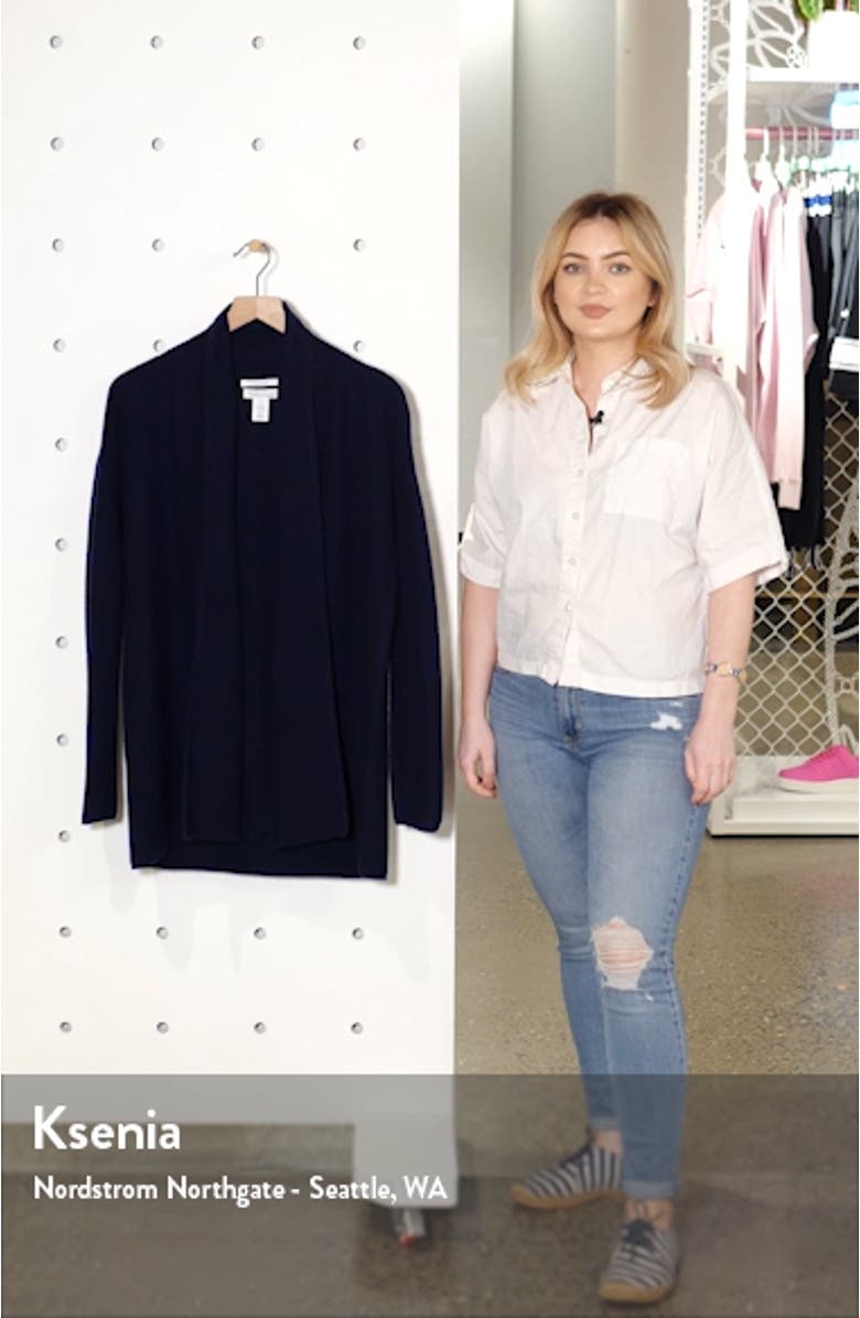 Rib Cashmere Cardigan, sales video thumbnail