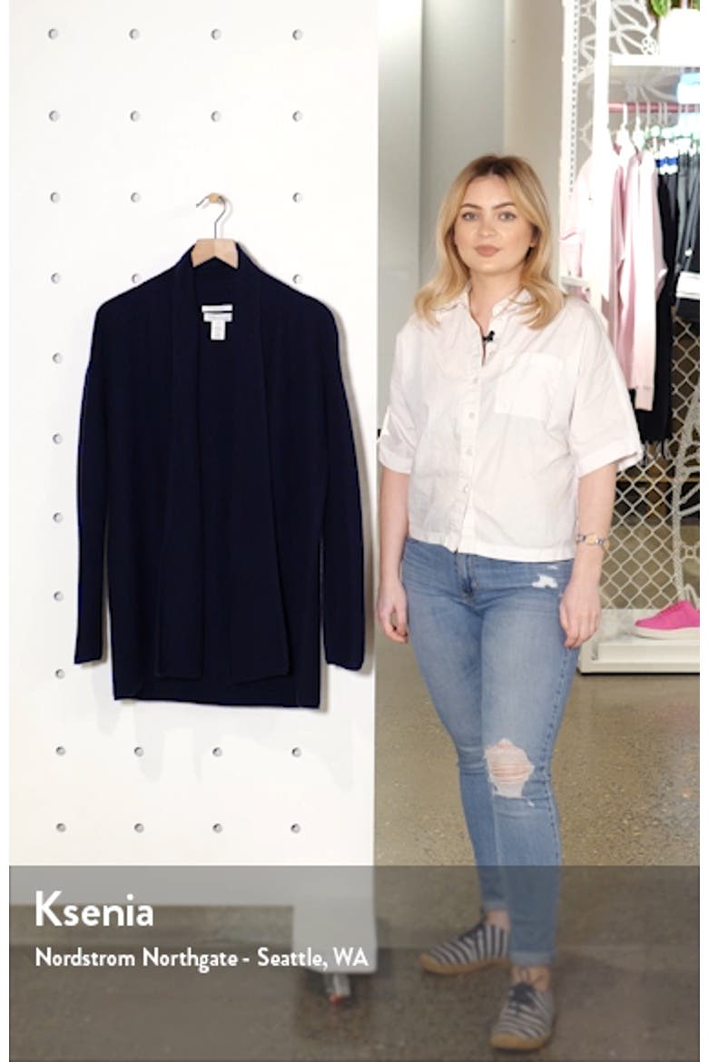 Rib Cashmere Cardigan video