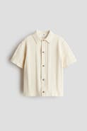 H&M Textured-knit shirt
