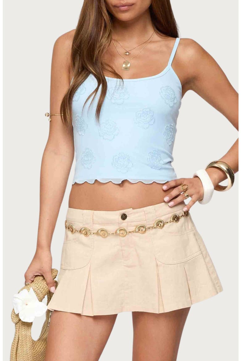 Clarence Floral Beaded Camisole, Main, color, LIGHT-BLUE
