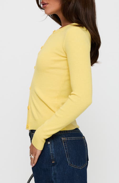 Princess Polly Lauraine Lemon Cardigan In Animal Print