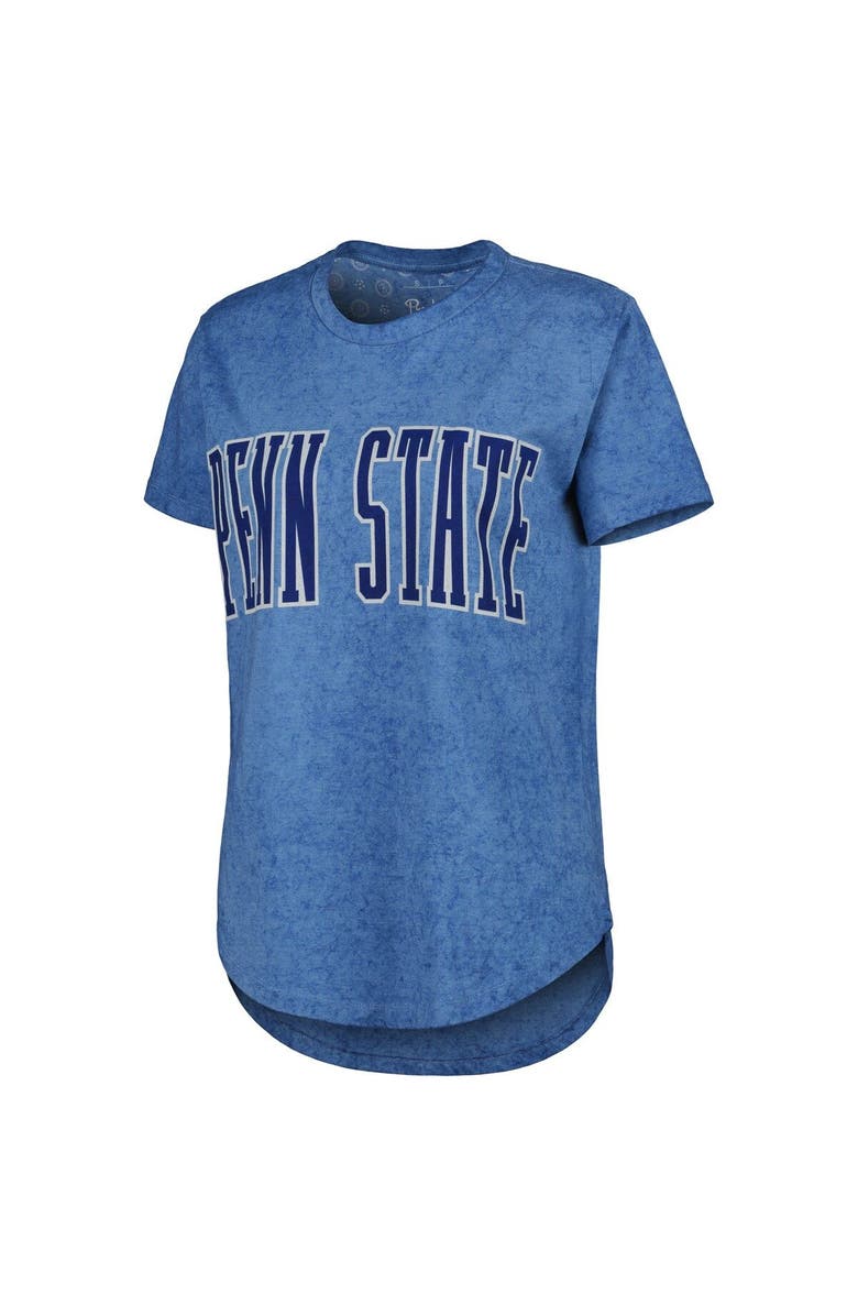PRESSBOX Women's Pressbox Navy Penn State Nittany Lions Southlawn Sun-Washed T-Shirt, Alternate, color, 
