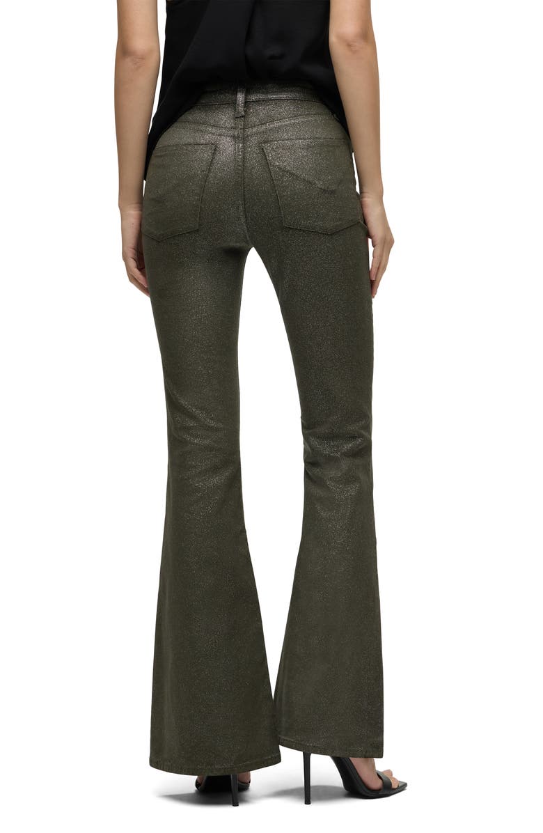 Hudson Jeans Holly Glitter High Waist Flare Jeans, Alternate, color,