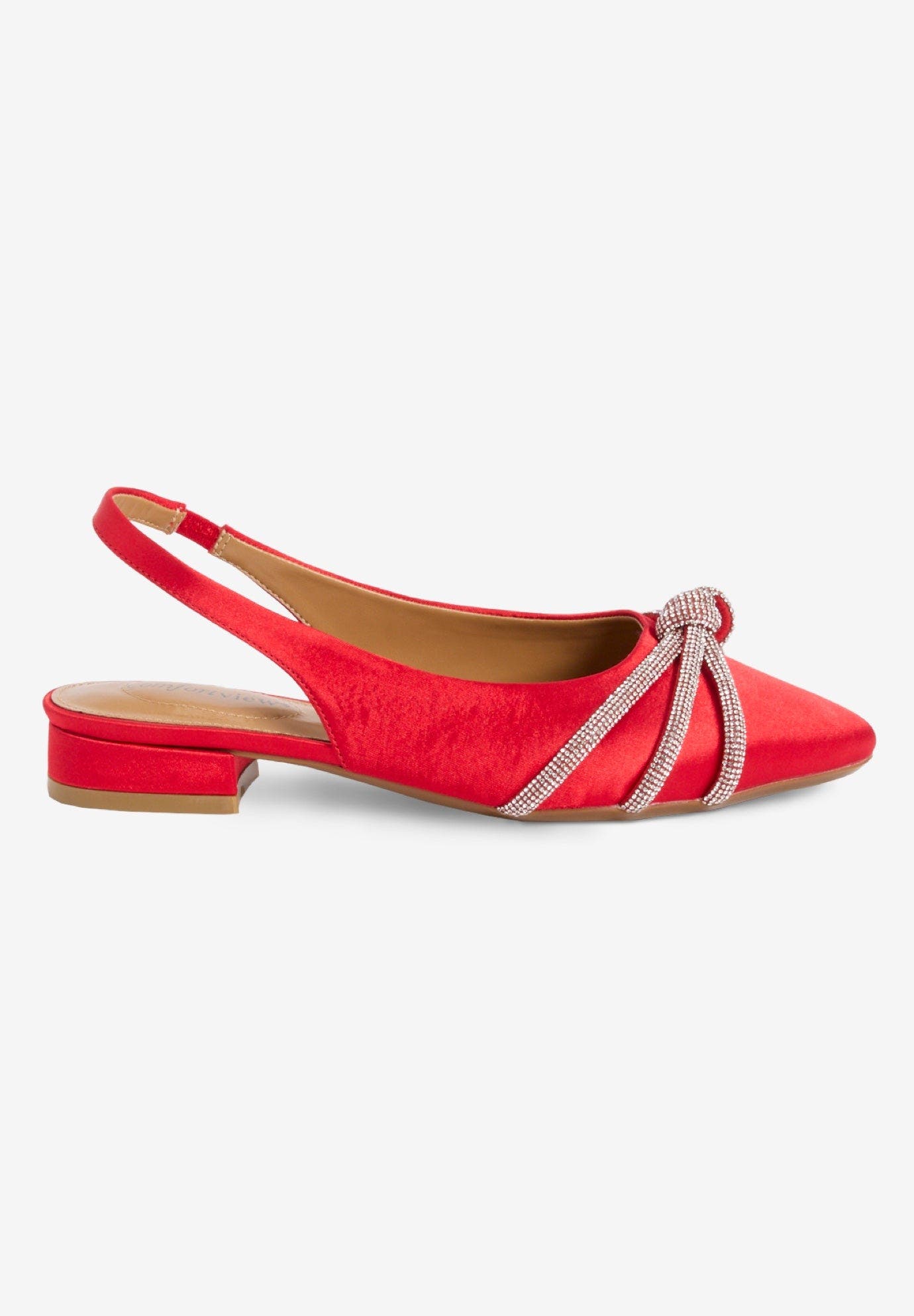 The Evelyn Slingback, Alternate, color, RED