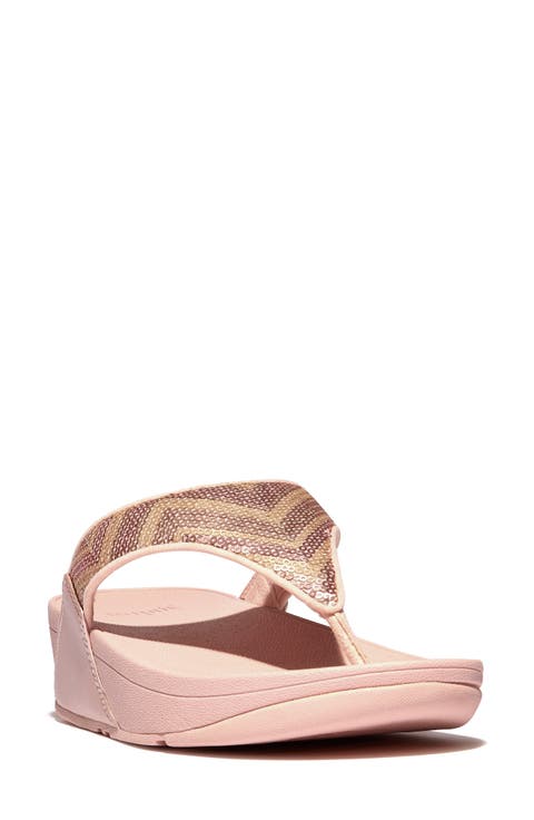 Lulu Sequin Zigzag Wedge Sandal (Wmoen)