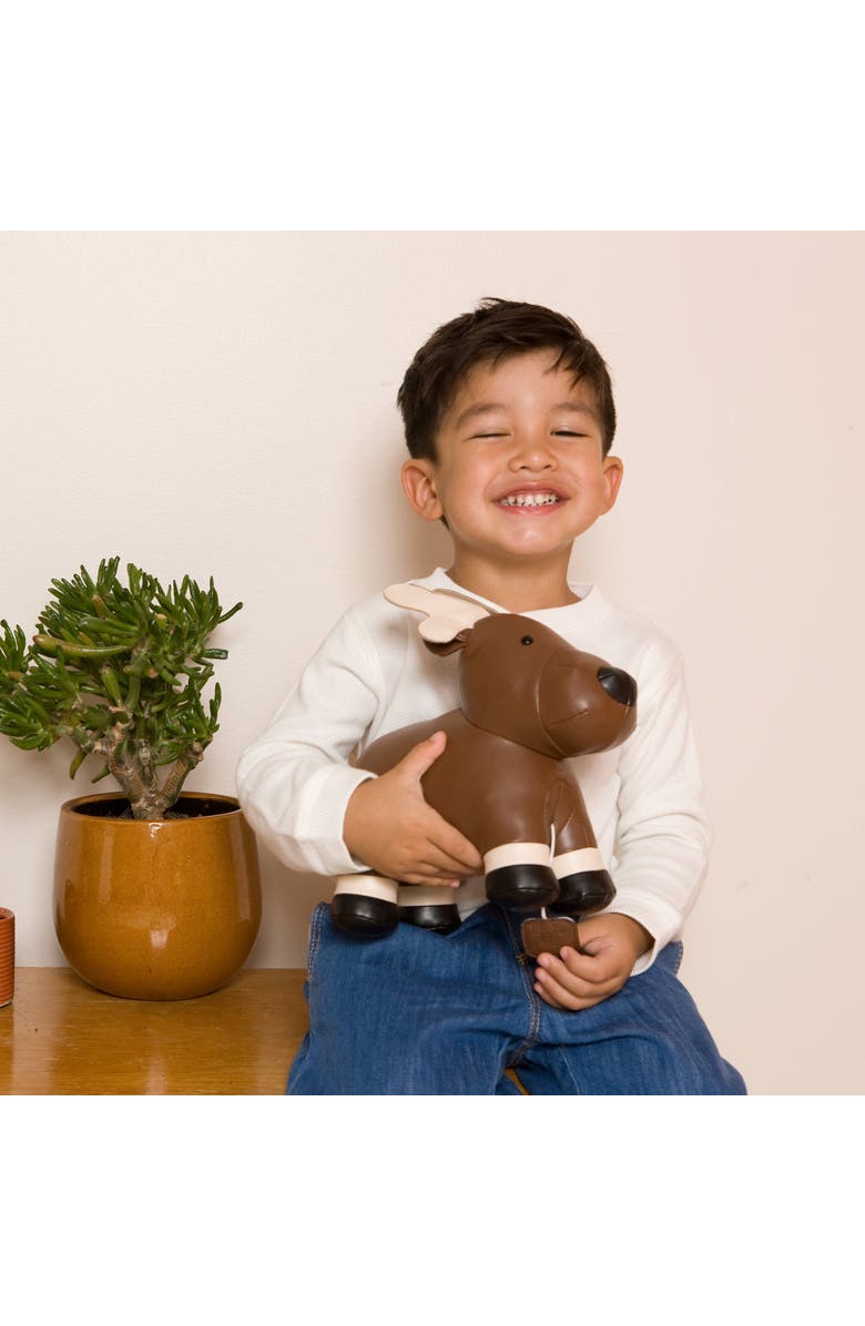 Little Big Friends Musical Animals - Moose, Plush Baby Music Box, Nursery Toy, Alternate, color, Brown