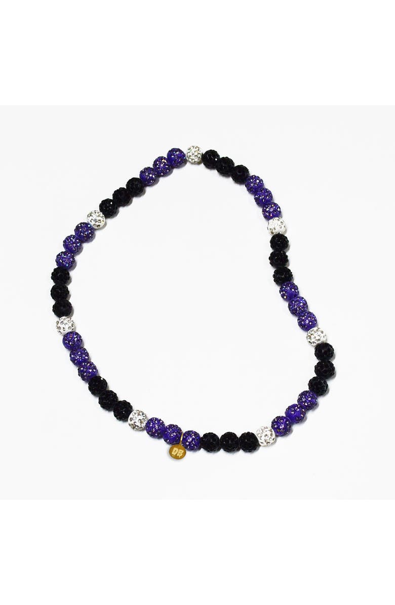 The Drip Bros Rivalry Drip Team Spirit Baseball and Sports Necklace, Main, color, Purple Adult