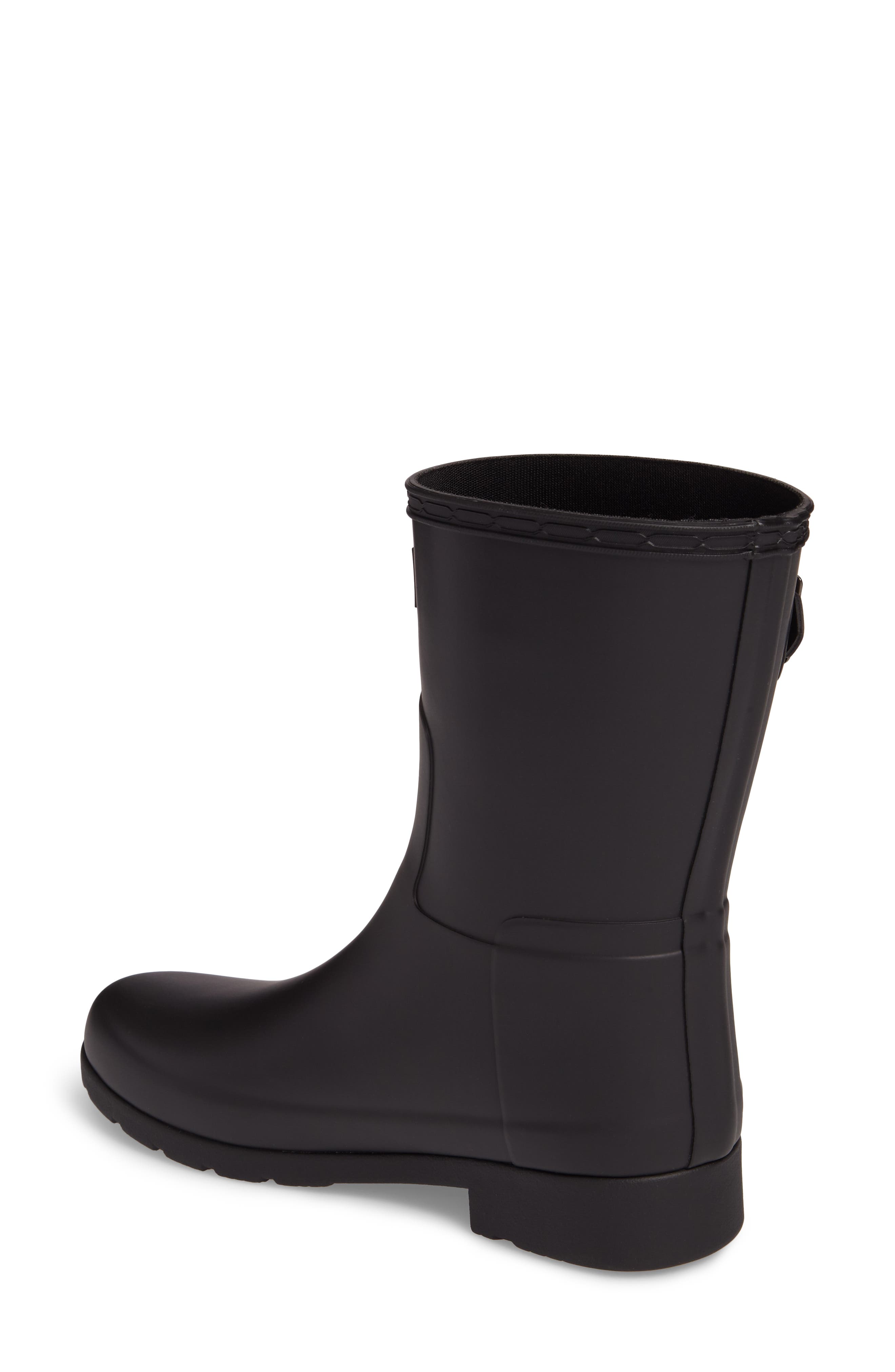 Hunter Original Refined Short Waterproof Rain Boot, Alternate, color, 