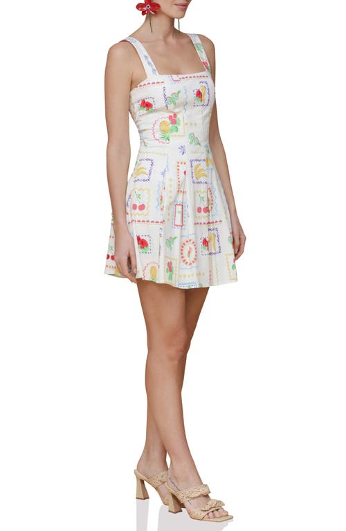 Avec Les Filles Paneled Stretch Cotton Mini Sundress