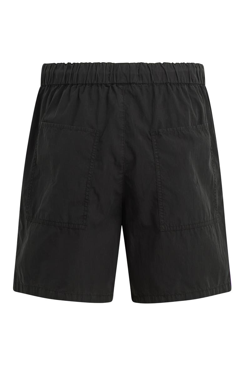 Cotton Blend Drawstring Shorts, Alternate, color, BLACK SLATE