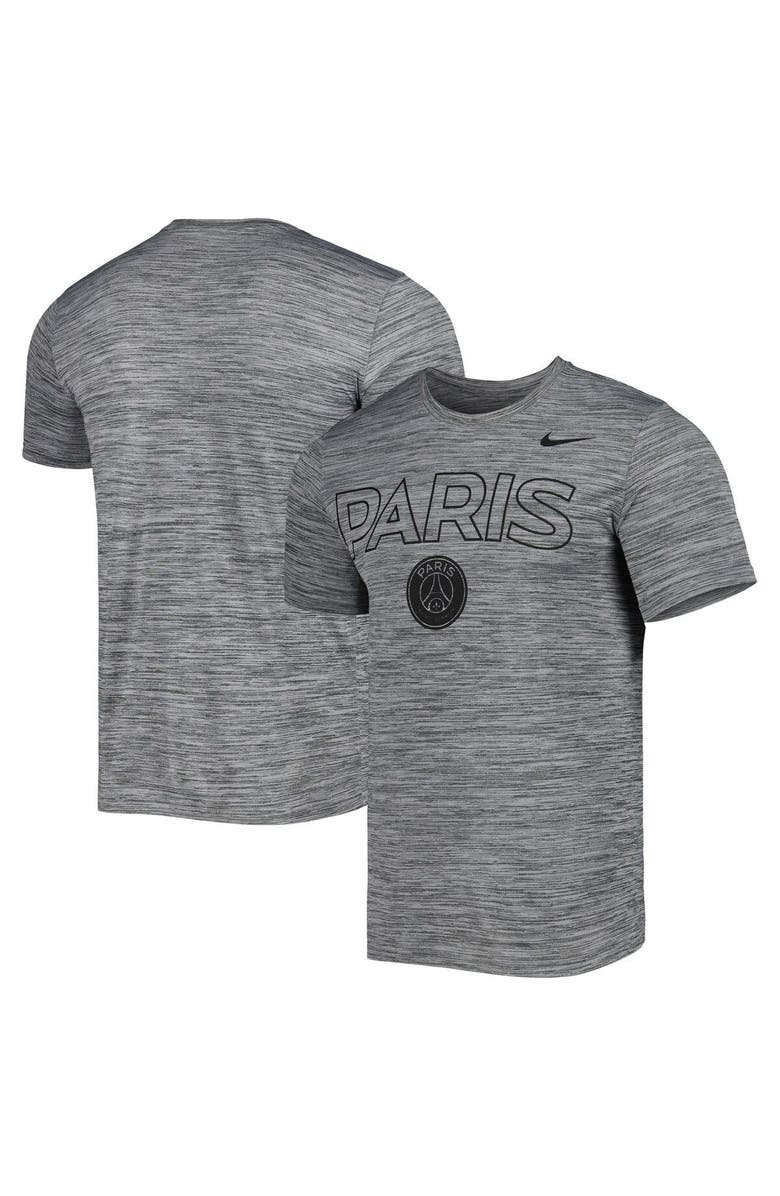 Nike Men's Nike Heather Gray Paris Saint-Germain Lockup Velocity Legend Performance T-Shirt, Main, color,