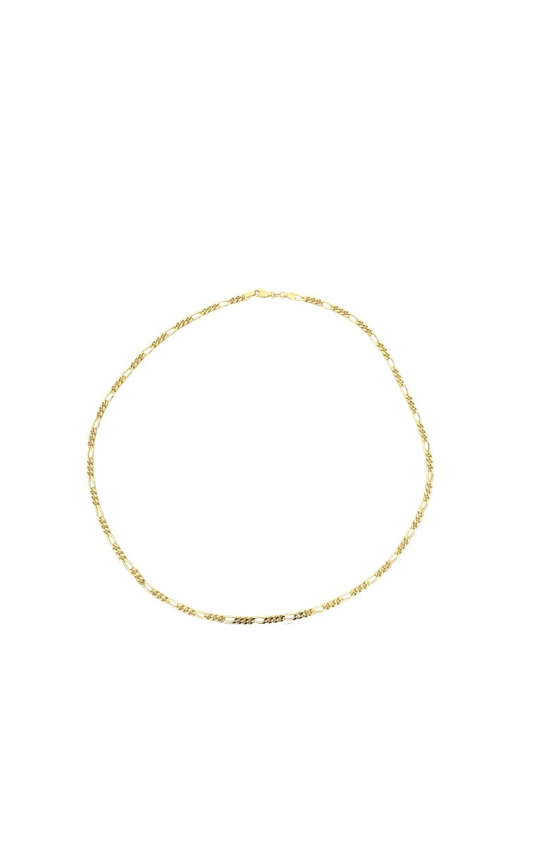 Ancona Jewelry 14K Figaro Link 4mm 22in Chain Necklace, Alternate, color, Yellow Gold