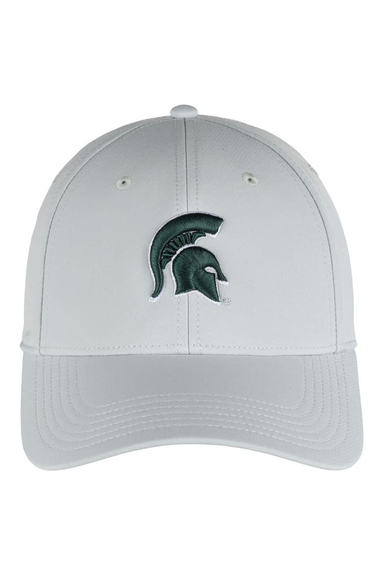 Men's Ahead  Stone Michigan State Spartans Stratus AeroSphere Adjustable Hat, Main, color, Stone
