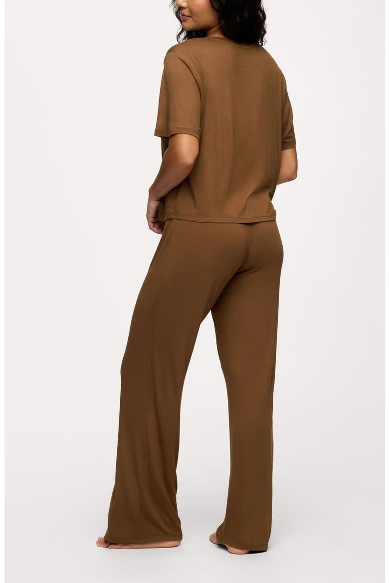 Pajama Set, Alternate, color, CHOCOLATE