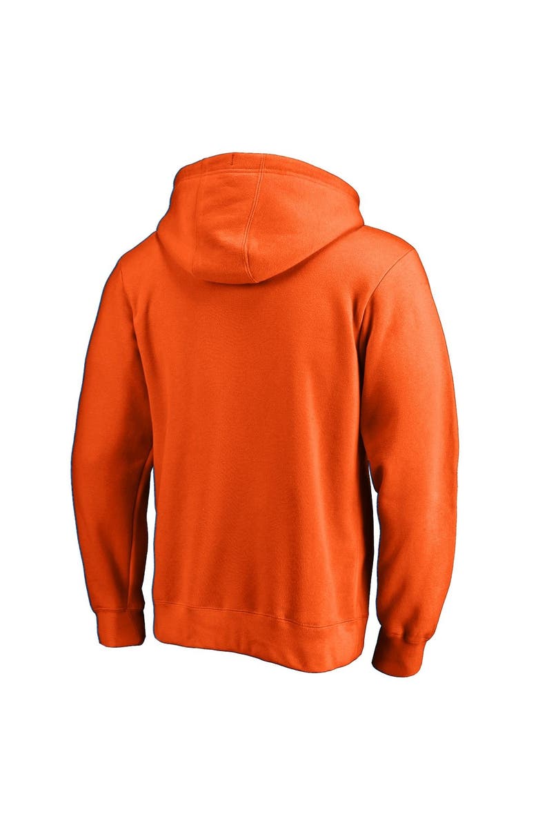 FANATICS Men's Fanatics Branded Orange Phoenix Suns Icon Primary Logo Fitted Pullover Hoodie, Alternate, color, Orange