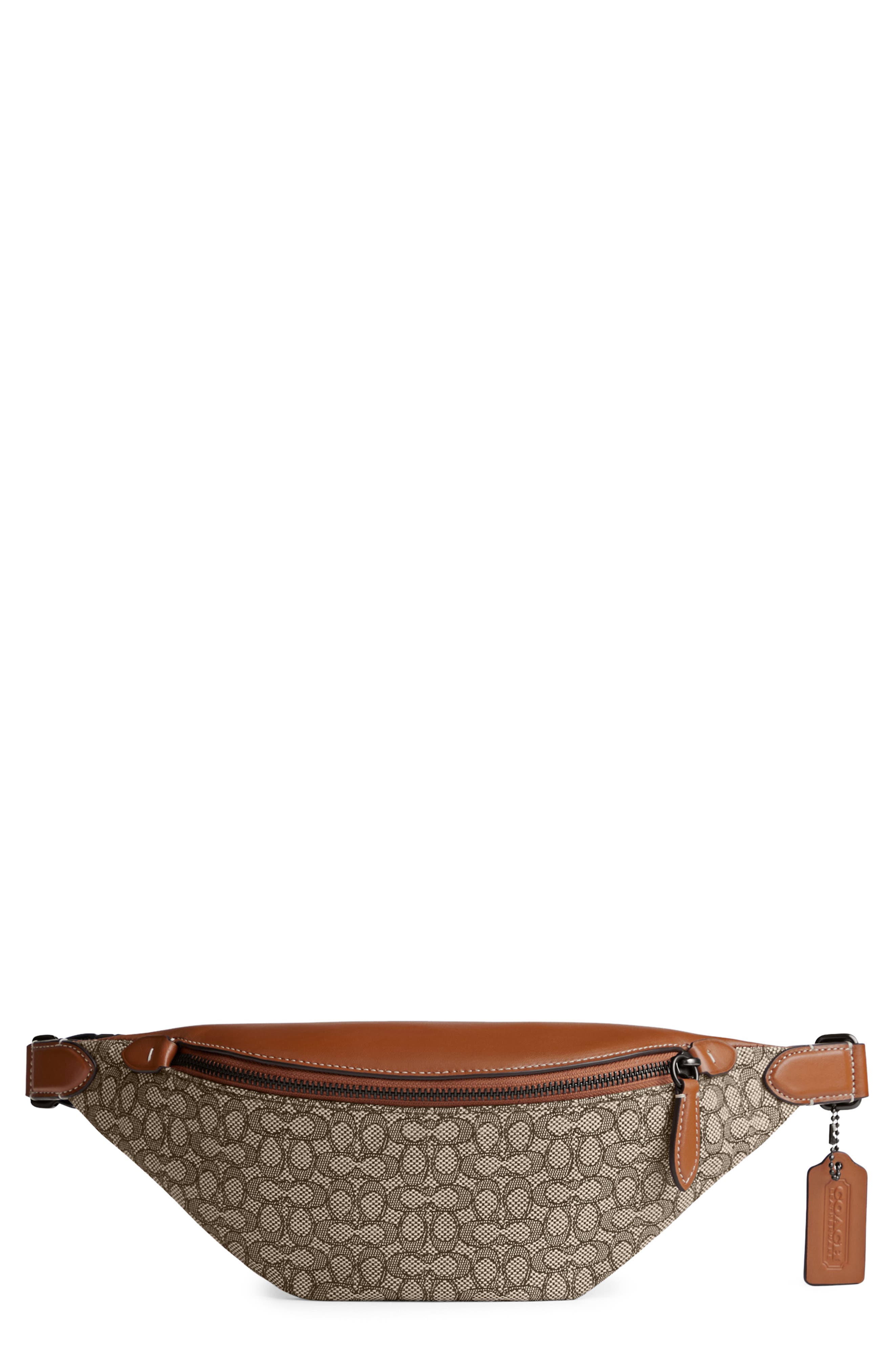 COACH Charter Signature Belt Bag, Main, color, 
