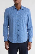 CONSTRUCT Paisley Print Stretch Dress Shirt