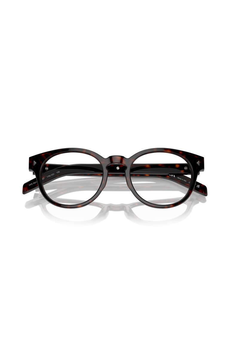 Prada 50mm Phantos optical glasses, Alternate, color, Dark Tortoise