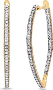 Haus of Brilliance 10k Yellow Gold Round Diamond Earrings