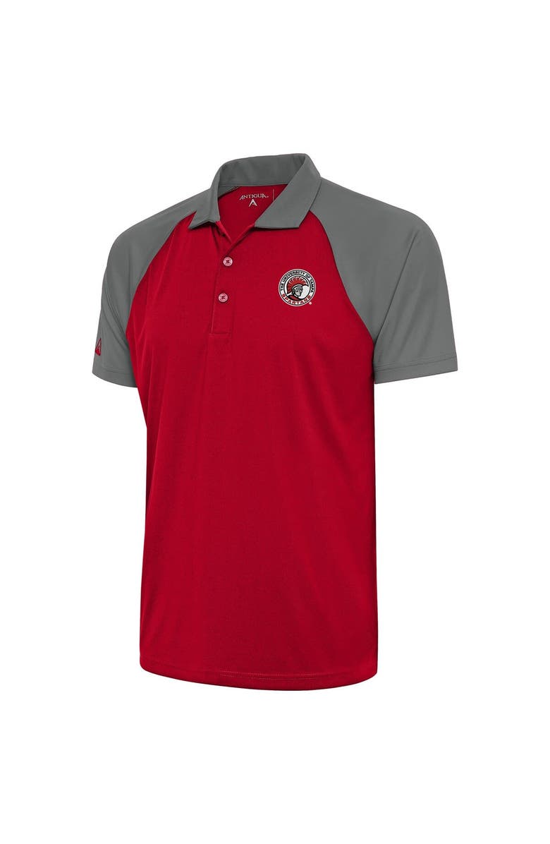 ANTIGUA Men's Antigua  Red/Steel Tampa Spartans Nova Polo, Main, color, 