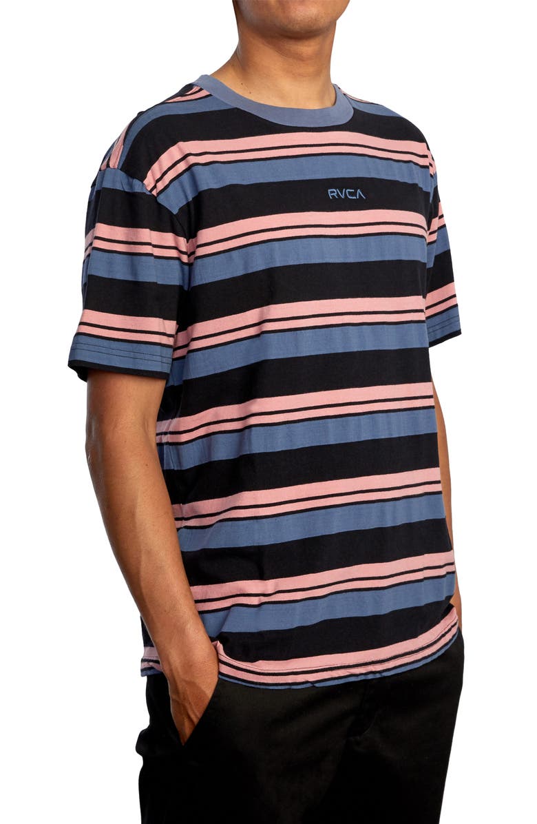 RVCA Curtis Stripe II Short Sleeve T-Shirt, Alternate, color,