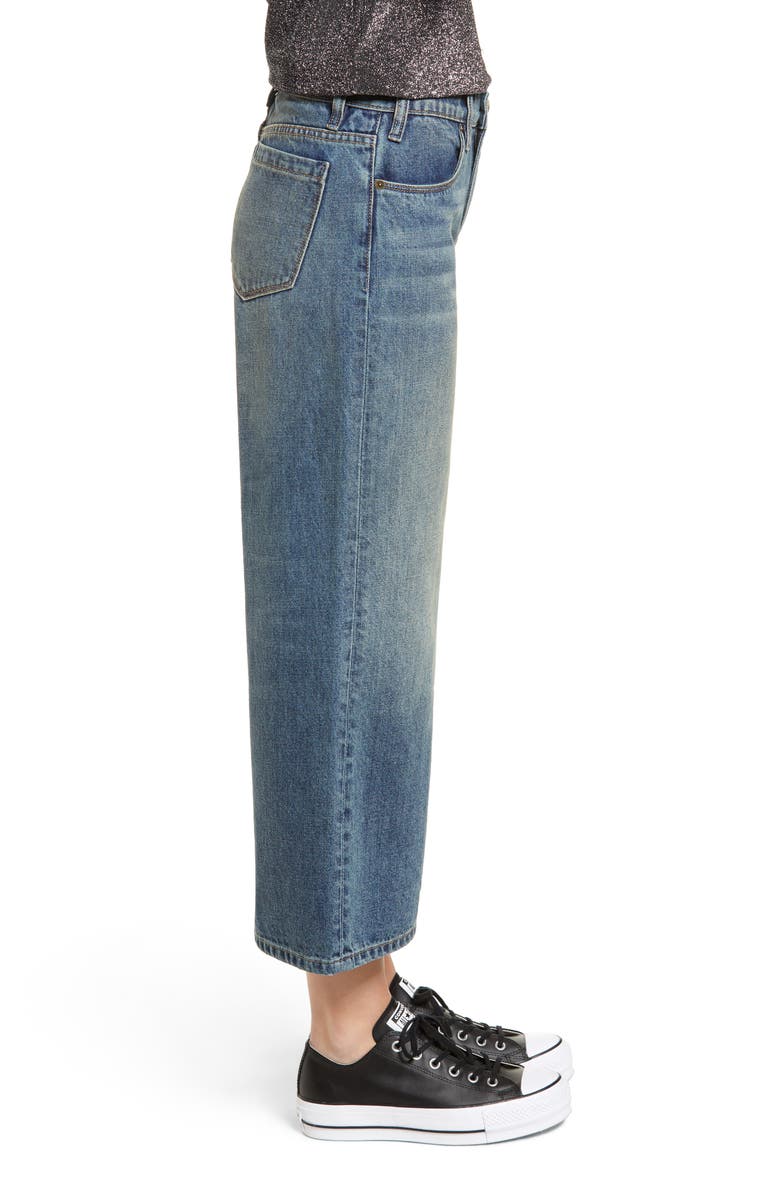 BLANKNYC Wide Leg Crop Jeans, Alternate, color, 