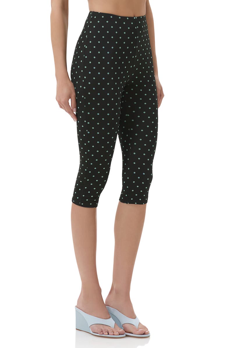 AFRM Gianna Capri Leggings, Alternate, color, Aqua Dot