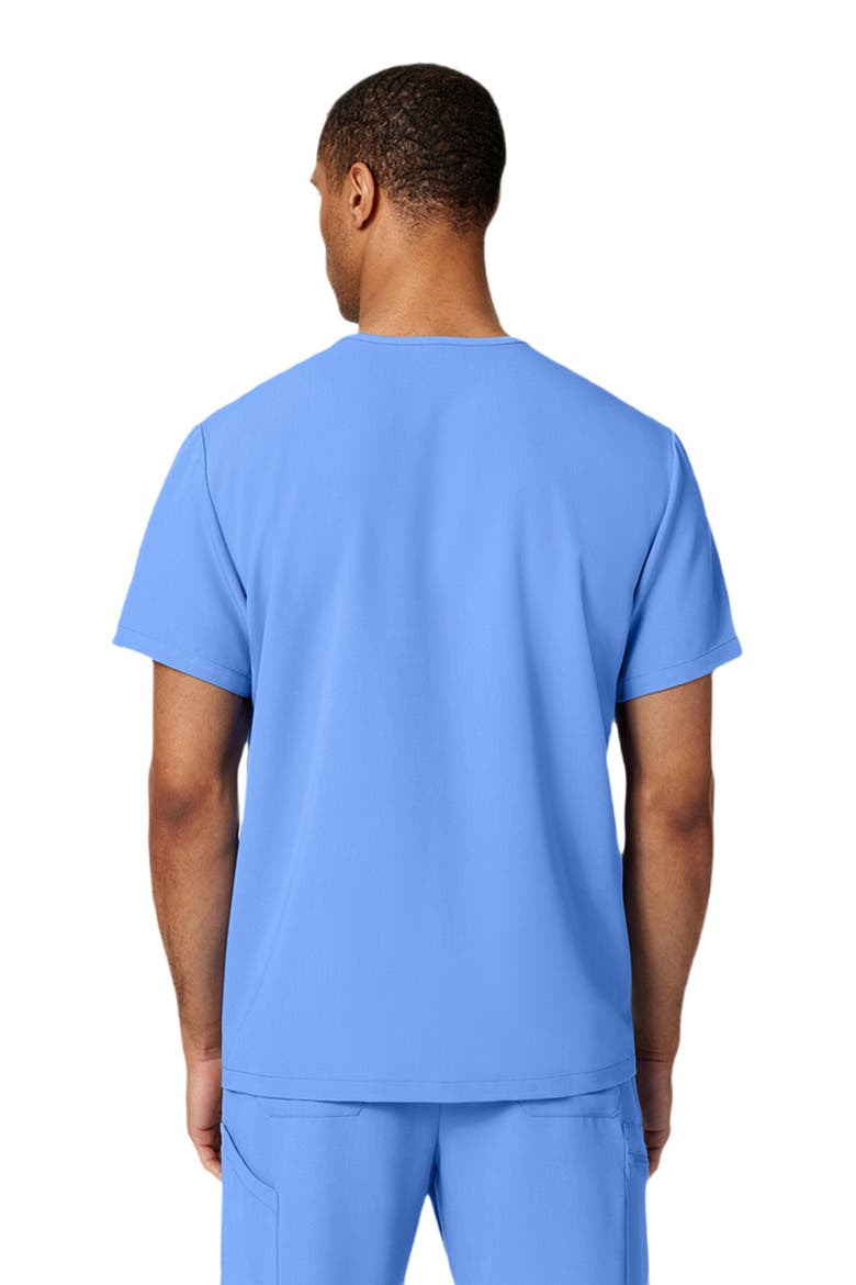 Platt Men's 3-Pocket Classic V-Neck Scrub Top, Alternate, color, Ceil Blue