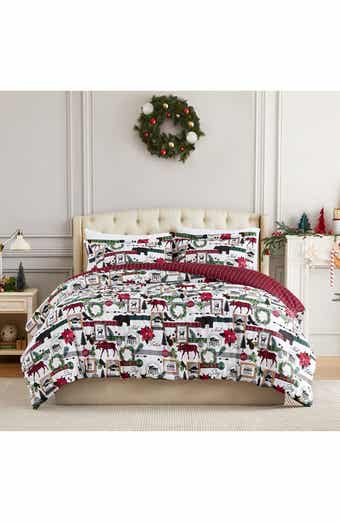 SOUTHSHORE FINE LINENS Merrytown Christmas Oversize Holiday Duvet Set