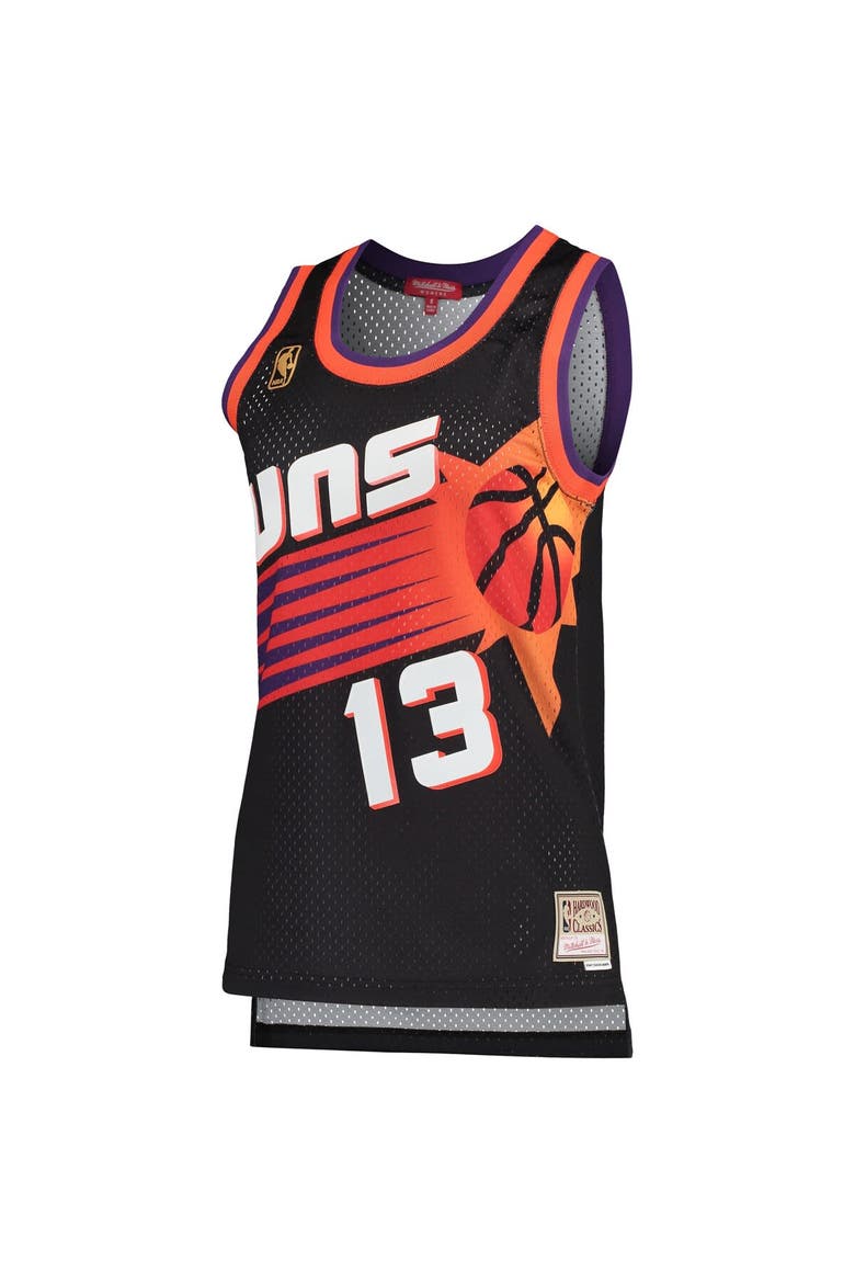 Women's Mitchell & Ness Steve Nash Black Phoenix Suns  Hardwood Classics Swingman Jersey, Alternate, color, Black