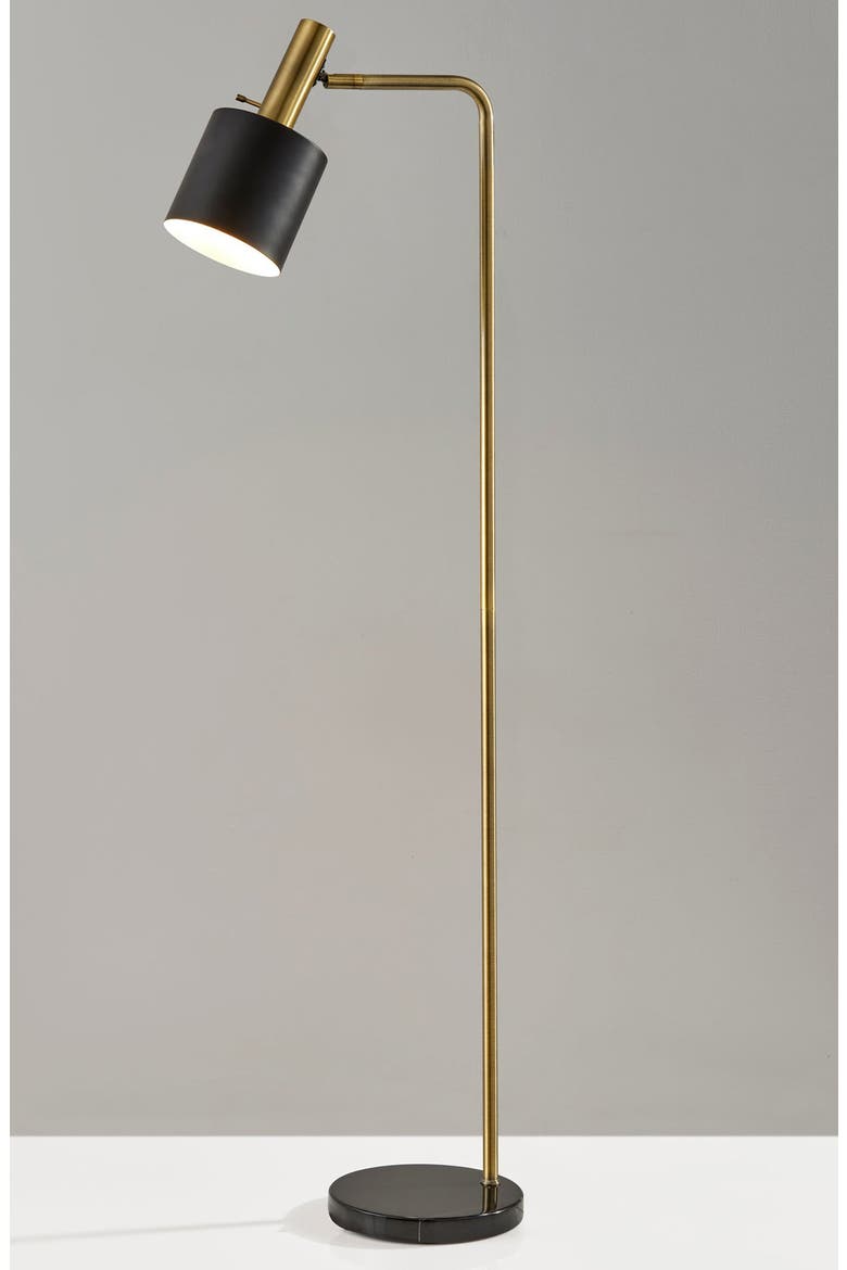 Emmett Floor Lamp, Alternate, color, ANTIQUE BRASS / BLACK
