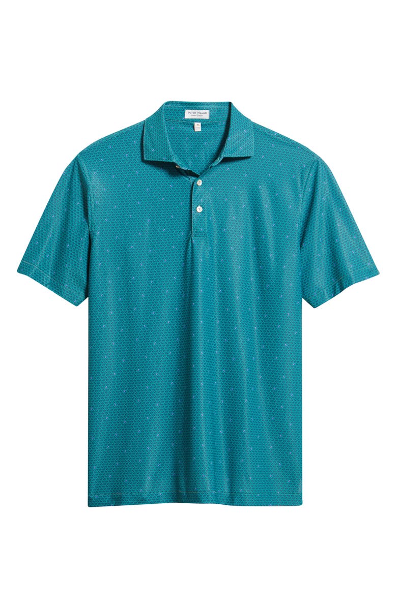 Peter Millar Island Rays Performance Mesh Polo, Main, color, Snow Pea